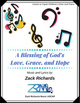 A Blessing of God's Love, Grace, and Hope Unison/Two-Part choral sheet music cover